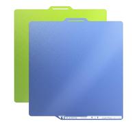 YOOPAI Lot de 2 plaques d'impression à froid pour Bambu Lab - Plaque d'impression à froid double face bleue et verte 257 x 257 mm - Code AR inclus, économe en énergie pour P1S, P1P, X1C, X1E, A1