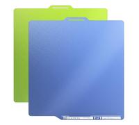 YOOPAI Lot de 2 plaques d'impression à froid pour Bambu Lab - Plaque d'impression à froid double face bleue et verte 257 x 257 mm - Code AR inclus, économe en énergie pour P1S, P1P, X1C, X1E, A1