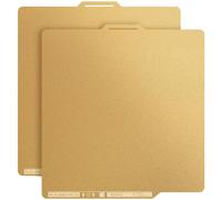YOOPAI Lot de 2 Plaques PEI Texturée Dorée Double Face pour Bambu Lab X1C/X1/X1E/A1/P1S/P1P, Lit d'Impression Magnétique à Ressort 257x257mm - Double Valeur
