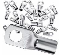 YOOPIN Lot de 15 cosses de câble tubulaires SC10-6 - 10 mm² - M6 SC - Pour câble de batterie de voiture - Assortiment de cosses de câble pour voiture