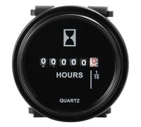 Yooreal AC/DC 8-80V Jauge d’horlogerie mécanique ronde numérique compteur d’heures, étanche IP67 pour tracteur de jardin voilier Tondeuse à gazon à rayon de braquage zéro Générateur.