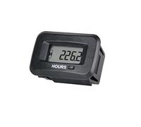 Yooreal Compteur d'heures d'alimentation numérique AC DC 5-277 V, compteur d'heures de maintenance, configuration initiale des heures, fonctionne sur divers tracteurs de tondeuse à gazon ZTR