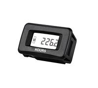 Yooreal Compteur horaire numérique AC/DC 5-277 V, compteur horaire étanche Fonctionne sur divers générateurs de tondeuses à gazon ZTR Tondeuse à gazon UTV