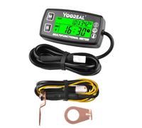 Yooreal Compteur horaire numérique et tachymètre, jauge de température du moteur, affichage rétroéclairé, étanche pour scooter, mini vélo, moto, tracteur de pelouse, camion à benne basculante