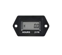 Yooreal Compteur horaire numérique pour petit moteur, AC/DC 5-277 V, conception étanche, fonctionne sur divers ZTR/tronçonneuse tondeuse à gazon autoportée