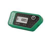 Yooreal Compteur horaire sans fil alimenté par batterie, jauge de détection de vibration pour tracteur de pelouse, chariot de golf, tronçonneuse, déchiqueteuse à bois, fendeuse de bûches(Green)