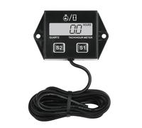 Yooreal Digital Compteur Heure Tachymètre,Batterie Remplaçable RPM Mètre Pour Scooter Pelouse Tracteur Dirt Bike Générateur Tronçonneuse Hors-bord Moteur Motoneige Nettoyeur Haute Pression