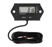 Yooreal Entretien numérique Compteur Horaire Tachymètre Pour 2 ou 4 Temps Petit Moteur À Essence Pelouse Tracteur Générateur Tronçonneuse Moto Paramoteur Moteur Hors-bord