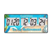 Yooreal Minuteur numérique 9999 jours, compte à rebours, départ à la retraite, minuteur de compte à rebours, design magnétique, alarme forte, pistes de mariage, vacances, travail, cuisine, naissance