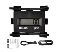 Yooreal Support AC/DC 8V à 60V Compteur horaire, compteur d'heures inductif pour la plupart des moteurs à essence/alimentation électrique