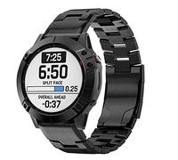 YOOSIDE Bracelet de montre en titane pour Fenix 6/Fenix 5, 22mm QuickFit Bracelet réglable avec boucle en acier inoxydable pour Garmin Fenix 6 Pro/Sapphire/Solar, Fenix 5 Plus,Instinct (Noir)