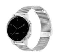 YOOSIDE Bracelet de montre pour Garmin Vivoactive 4S 40 mm/Vivomove 3S, bracelet en maille en acier inoxydable pour Withings Steel HR 36 mm/Activite, Fossil Q Venture Gen 3/Gen 4 (argent)