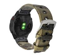 YOOSIDE Bracelet de rechange pour Garmin Fenix 8/epix Pro/Tactix 8 (51 mm), camouflage en toile en acier inoxydable à fermeture rapide pour Enduro/Fenix 7X/6X/5X (camouflage)