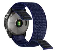 YOOSIDE Bracelet en nylon 26 mm pour Fenix 6X / Fenix 5X / Fenix 7X, Ultra léger Séchage rapide Bracelet de montre lavable Pour Garmin Fenix 6X Pro/Sapphire,Enduro, Tactix Delta (bleu foncé)
