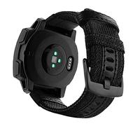 YOOSIDE Bracelet en nylon de style militaire de 22 mm pour Garmin Instinct/Instinct 2 solar, tissu durable, bracelet de montre pour Garmin Instinct Crossover Solar, Noir , 22mm, Moderne