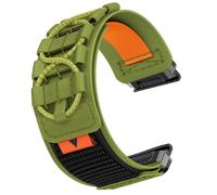 YOOSIDE Bracelet en nylon tactique léger pour Garmin Fenix 8 51 mm / epix Pro 51 mm / Instinct 3 50 mm / Enduro, bracelet de poignet sport à crochet militaire pour Fenix 7X / 6X / 5X, QuickFit 26mm