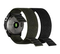 YOOSIDE Compatible avec Bracelet de montre en nylon Fenix 7X /Fenix 6X /Fenix 5X, 26mm Bracelet de sport ultraléger à séchage rapide pour Garmin Enduro,Tactix Bravo,Fenix 3,D2 Delta PX (Vert noir)