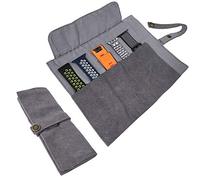 YOOSIDE Sac de Rangement Portable en Toile de Coton pour Accessoires de Bracelet de Montre, Compatible avec Les Bracelets Apple Watch, Garmin Watch, Samsung Watch, etc. (Gris)