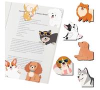 Yoosso Lot de 10 marque-pages magnétiques Motif chien 5 x 5 cm | Maintien magnétique puissant, motifs de chiens colorés, marquage facile des pages, pour livres, planificateurs et journaux