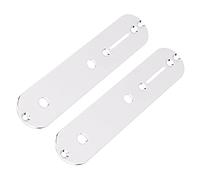 Yootones Lot de 2 plaques de contrôle de 32 mm compatibles avec Fender Tele Telecaster pour guitare électrique (argenté)