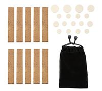 Yootones Lot de 27 tampons en liège pour clarinette en si bémol compatibles avec accessoires de réparation pour clarinette