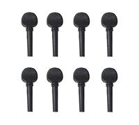 Yootones Lot de 8 chevilles d'accordage en bois pré-percées pour violon 4/4 Noir