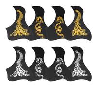 Yootones Lot de 8 pickguard auto-adhésifs en forme de colibri compatibles avec les guitares folk acoustiques de 101,6 cm et 104,1 cm