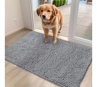 YOOTUKL Paillasson chenille antidérapant pour intérieur - Séchage rapide - En microfibre douce - Envers en caoutchouc durable - Pour porte d'entrée, couloir, cuisine, salle de bain - 80 x 120 cm