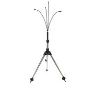 YoouDamy Système de refroidissement brumisateur réglable de 1,4 m, support de brumisation d'extérieur portable avec 4 buses en laiton, trépied flexible pour terrasse, piscine, barbecue, jeux d'enfants