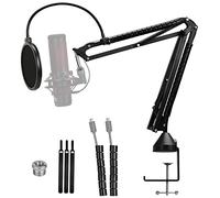 Yooushares Bras de micro quadcast avec filtre anti-pop - Bras de microphone professionnel réglable compatible avec micro Hyperx Quadcast S