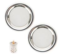 Yooyan Lot de 2 tamis de fumage en acier inoxydable pour brûle-parfum et brûle-fumeur, diamètre : 10 cm, accessoire de fumage, idéal pour les cérémonies, les résines et l'encens