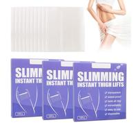 Yooyan Lot de 30 patchs de cellulite instantanés - Bandes adhésives transparentes - Pour le corps - Raffermissement des cuisses - Bande adhésive pour la peau des cuisses - Extensible immédiatement