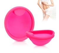 Yooyan Menstrual Disc - Disque souple et flexible réutilisable, sans métaux ni toxines, réutilisable en silicone de qualité médicale - port 12 heures - encoche de retrait - deux tailles, disques hygié