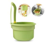 Yooyan Passoire pour évier - À clipser - Amovible - Avec bouton pression - Sans bavure les mains - Pour le lavage/organisateur dans l'évier de la cuisine - Vert