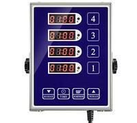 YOOYIST Professionnel Numérique 4 Canaux Rappel Fort Acier Inoxydable Robuste pour Friteuse Alimentaire Cuisson Pizza Café Minuteur De Cuisine Commercial Restaurant Minuteurs De Cuisson