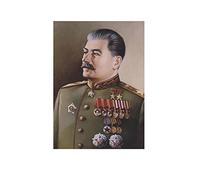 Yooyu Ancienne Union Soviétique Russie Staline Affiche Imprime Portrait Toile Peinture Mur Art Photo pour Salon Décor À La Maison 30x55cm (12x22in) avec Cadre