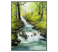 Yooyu Arbre et rivière Nature Paysage décor Affiches HD Imprime Couleur Mur Art Toile Peinture et Famille décore Image 60x80 cm sans Cadre