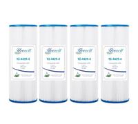 Yoozell 4429 Lot de 4 cartouches filtrantes de rechange pour spa Unicel C-4429, DSF25-50, FC-3082, Nemco 30, Darlly 40302, 30 m²