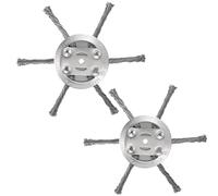 YOPADE Lot de 2 lames de désherbeur de mauvaises herbes en métal de 15,2 cm pour débroussailleuse sakerplus sans fil alimentée par batterie (2 pièces à 6 lames)