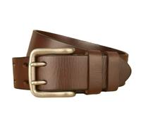 YOPADO Handmade in Ceinture Homme en Cuir avec Boucle Doubles Pointes Jeans Pantalon De Travail Ceinturon avec Boucle À Double Griffe(110cm/waist:37", Brown)