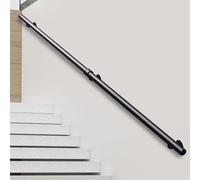 Yopappol Rampes d'escalier en métal 30-600 cm, Rampe Murale avec Supports, Garde-Corps intérieurs et extérieurs pour escalier, Balustrade de terrasse de loft, kit de Barres d'appui(80cm)