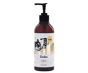 YOPE Gel douche | Extraits de lin | Fleurs de calendula et de camomille | Parfum floral doux | Apaise les irritations | 98% d'ingrédients naturels | Formule végétalienne | Tilleul | 400 ml