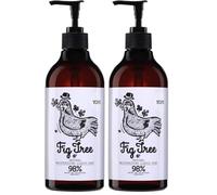 YOPE Savon à main | Huile de coco | Huile de tournesol | Glycérine | Allantoïne | Irritant | Apaisant | Hydratant | Parfum fruité | 98% d'ingrédients naturels | Formule végétalienne | Figuier | 500 ml