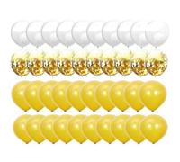 Yopeissn 120 Pièces 12 Pouces Mélange Confettis Ballon en Latex pour Anniversaire Douche Ballons de Mariage Décorations de Fête Facile à Installer B