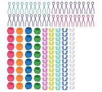 Yopeissn Ensemble de 142 Pièces de Clips D’Organisation de Fils de Canette Comprenant 70 Clips de Support de Canette, 32 Clips de Support en Silicone pour Canette et 40 Supports de de Canette.