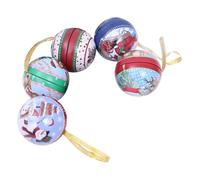 Yopeissn Pendentif Boule de Bonbons en Fer Blanc, Décoration de Noël, Ornements d'arbre de Noël