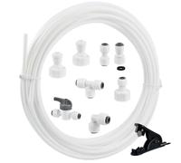 YOPEUC Kit de Raccordement Universel Pour Réfrigérateur - Tuyau D'Alimentation en Eau 15m, Connecteur 1/4