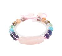 YOPI Bracelet de perles rondes colorées - Bijoux de perles de Bouddha faits à la main for la méditation et la spiritualité