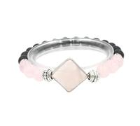 YOPI Bracelet pyramide à perles à cercle unique - Accessoire élégant et polyvalent for toutes les occasions(PowderCrystal)
