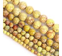 YOPI Bracelet tissé en pierre naturelle empereur - Perles rondes de 4 mm/6 mm/8 mm for accessoires élégants(HYD14-9,8MM(48PCS))
